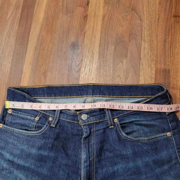 Levi's 505 Straight Regular Fit Jeans 5 Pocket Size 36 x 29 - Picture 5 of 9